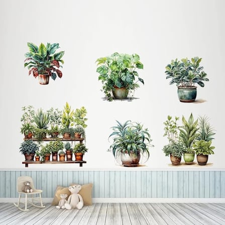 Tropikal Bitkiler Duvar Stickerı Model C alithestereo