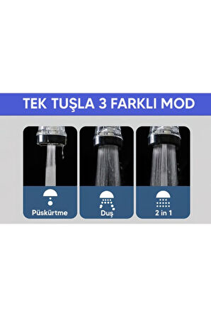 Çok Fonksiyonlu Musluk Başlığı