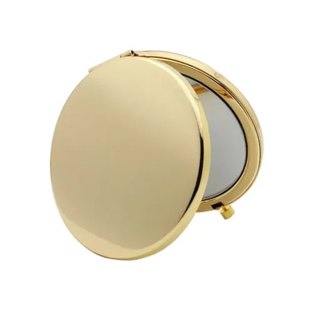 Promosyon Yuvarlak Cep Aynası Gold Renk