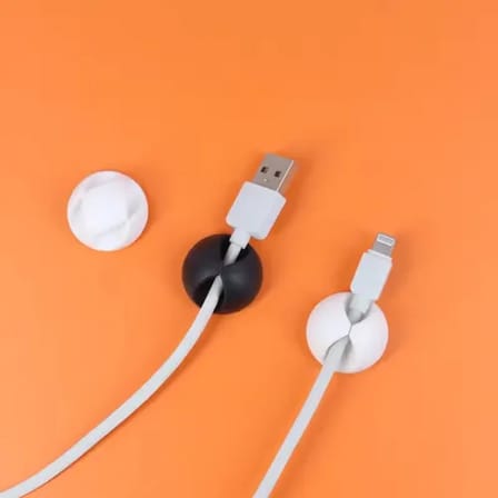 Yapışkanlı Kablo Sabitleyici Düzenleyici 6'lı Renkli Paket