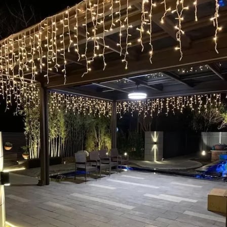 3m 100 LED Çakarlı IP65 Dış Mekan Saçak Perde