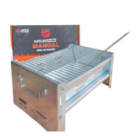 Trendexa Katlanabilir Mangal Piknik Kamp Metal Aynalı