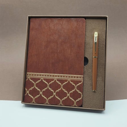 Öğretmenler Günü Hediyesi Kutulu Deri Defter Kalem Seti