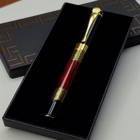 Trendexa Yeni Model Metal Roller Kalem Altın Detaylı Çok Renkli Desenli Hediyelik Ürün