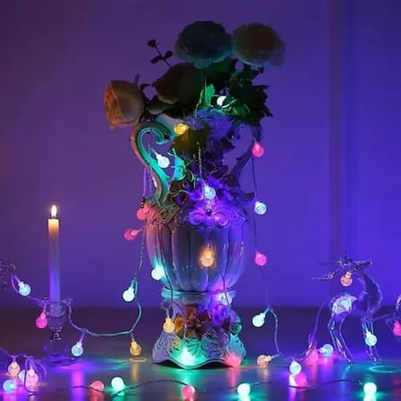 3m 20 Led Kristal Top RGB Pilli