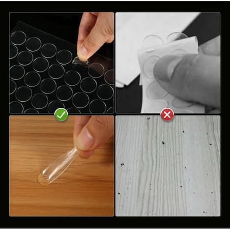 Çift Taraflı Yuvarlak Montaj Macunu 42li