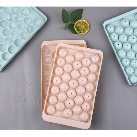 33 Hazneli Küre Buz Kalıbı Pembe