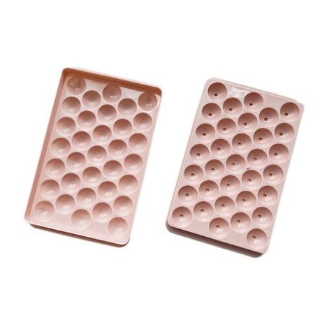 33 Hazneli Küre Buz Kalıbı Pembe
