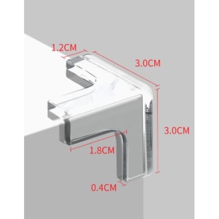 8 li Set Silikon Şeffaf Masa Kenarı Köşe Koruma Aparatı
