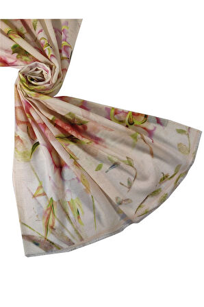 Mısırlı Eşarpları Desenli Yün Şal 75x190