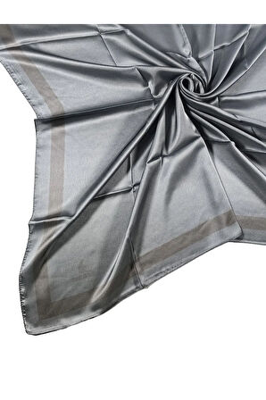 Mısırlı Eşarpları Bantlı Jan Jan Eşarp 100x100 Cm