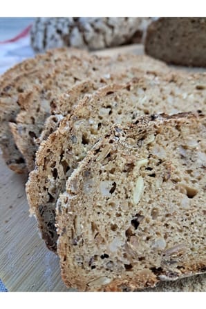 Alman Ganzkorn 3-Kornbrot - Taneli Çavdar Ekmeği 850 g
