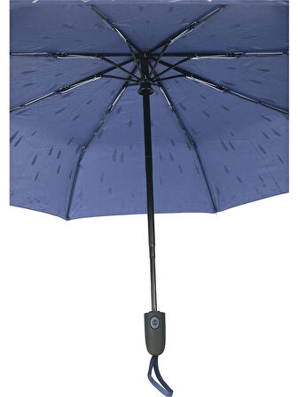 Marlux Mavi Desenli Tam Otomatik Unisex Şemsiye