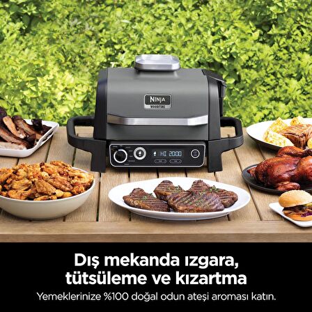 Ninja Woodfire Grill Smoker Elektrikli Barbekü Izgara