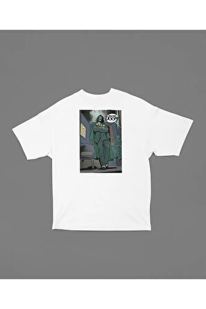 Marvel 2026 Doctor Doom Baskılı Unisex Oversize Tişört