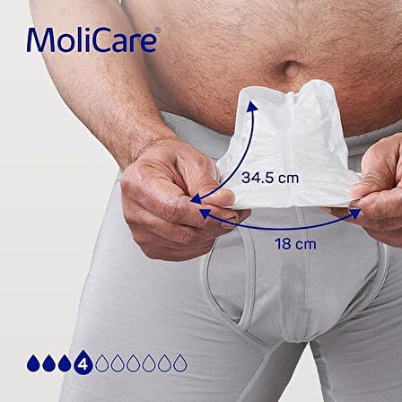  MOLİCARE MEN PAD 4 DAMLA ERKEK MESANE PEDİ  14 LÜ