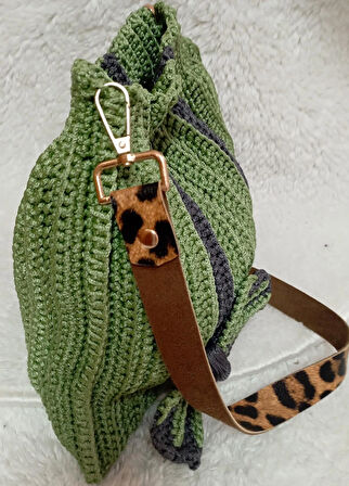 Leopar Askılı Çanta