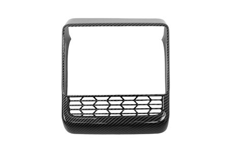 TESLA MODEL Y JUNİPER Karbon Fiber Görünüm Arka Klima Ekranı Koruyucu Çerçevesi (ABS)