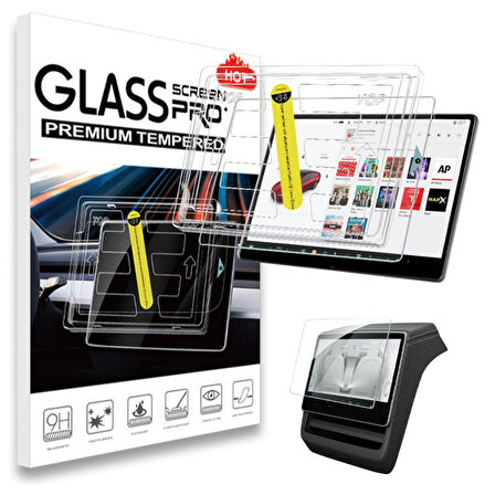 TESLA JUNİPER 15,4'' BLUE LIGHT Ekran Koruyucu AR Oleofobik Uygulama Aparatlı Temperli Cam ÖN+ARKA