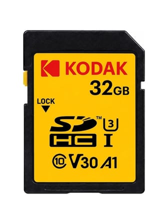 Kodak 32GB Sd Hafıza Kartı Uhs-I U3 V30 A1 Class 10 4K Ultra Hd Memory Card
