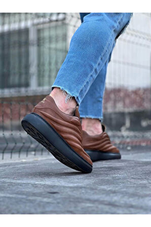 094 Taba Siyah Erkek Casual Ayakkabı
