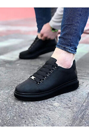 08 Kömür Düz Erkek Casual Ayakkabı