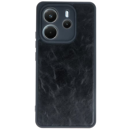 Xiaomi Redmi Note 14 4G Kılıf Aras Deri Kapak - Siyah