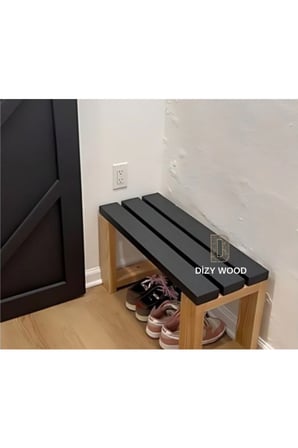 DizyWood Masif Ahşap Bank Bench – Dekoratif Oturma Bankı