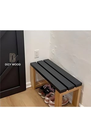 DizyWood Masif Ahşap Bank Bench – Dekoratif Oturma Bankı