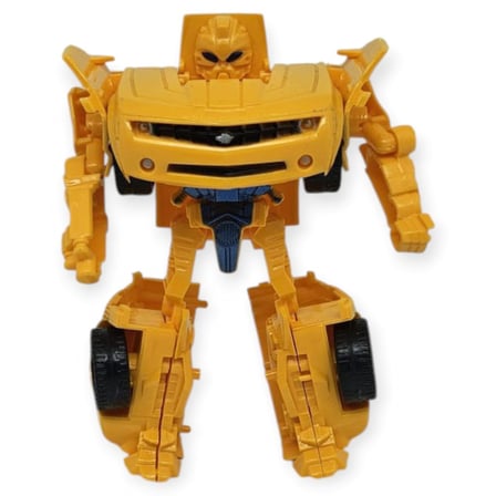 Robota Dönüşen Oyuncak Araba - 10 cm Sarı