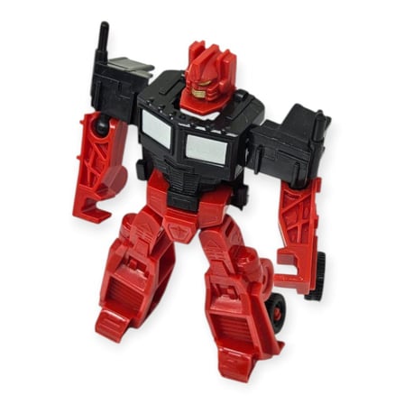 Robota Dönüşen Oyuncak Araba - 10 cm Siyah