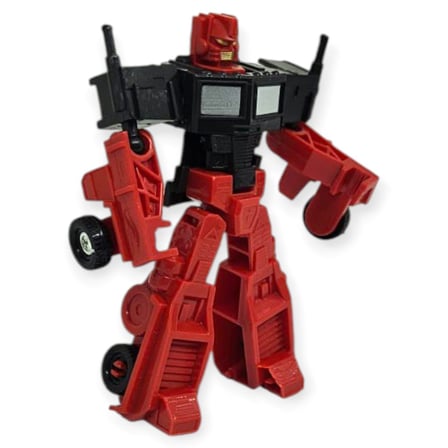 Robota Dönüşen Oyuncak Araba - 10 cm Siyah