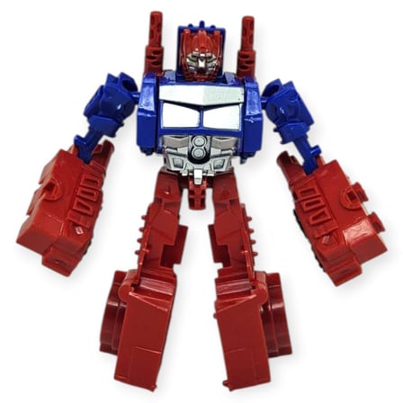 Robota Dönüşen Oyuncak Araba - 10 cm Mavi