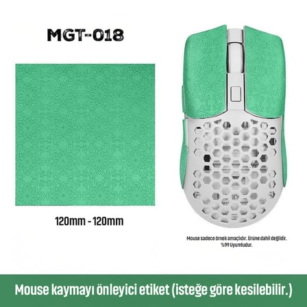 Mouse Tape Kaydırmaz Etiket – Kesilebilir Yapışkanlı Mouse Kayma Önleyici Bant 150×110 mm MGT-018