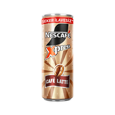 Nescafe Xpress Café Latte Şekersiz 250 ml x 12 Adet