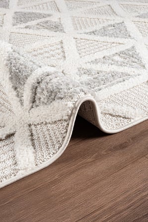 Norway Vl Bukleli Premium Yumuşak Peluş Post Iskandinav Oturma Odası Salon Halısı 68107a Gri
