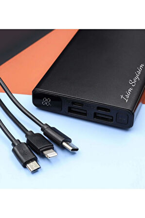 10.000 mAh Siyah Powerbank