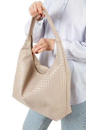 Kadın Salaş Büyük Bej Dream Omuz ve Tote Çanta