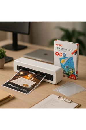 Laminasyon Seti – Laminasyon Makinesi + 125 Micron A4 Laminasyon Filmi (100’lü)