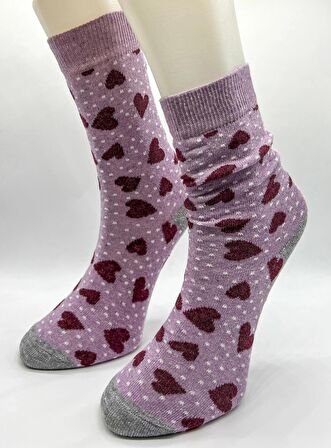 CİHO SOCKS Daily 5 Çift Kadın Pamuklu Günlük, Spor, Desenli Eğlenceli Soket Çorap