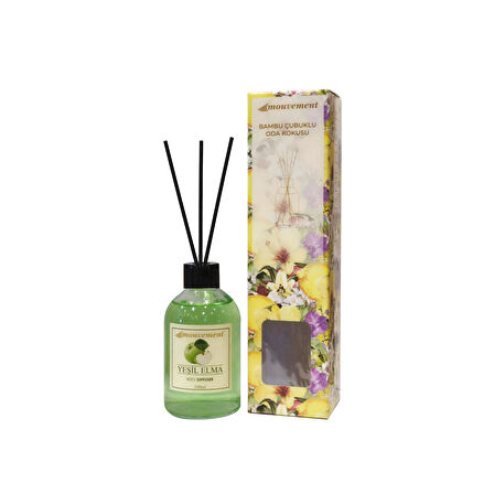 100 Ml Yeşil Elma Çubuklu Oda Kokusu – Dinamik ve Canlı Koku