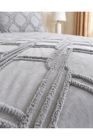 Premium Kabartma Dokulu Royal Model Çift Kişilik Yatak Örtüsü – 2 Adet Yastık Kılıfı Dahil 250 x 260