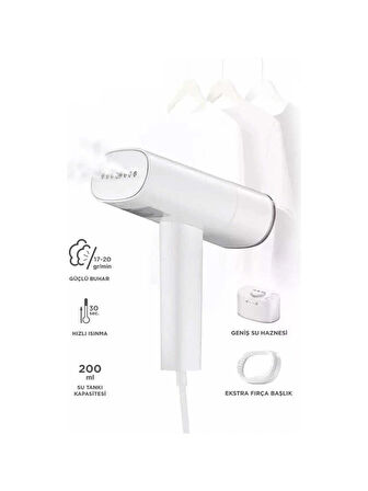 Neutron Katlanabilir Portatif Kırışık Giderici Buharlı Ütü Beyaz