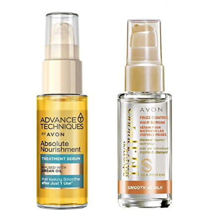 Avon Advance Techniques Nourishing ve Frizz Control Serum İkili Paket