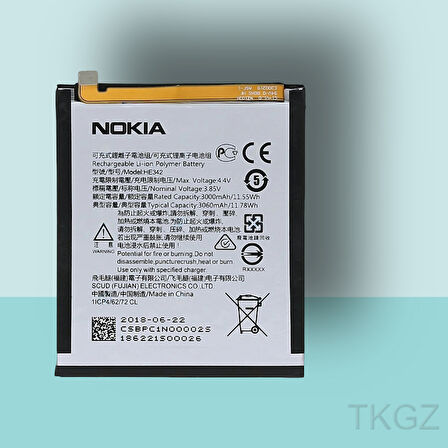 Tkgz - NOKIA  5.1 PLUS Batarya Pil Orijinal Sıfır