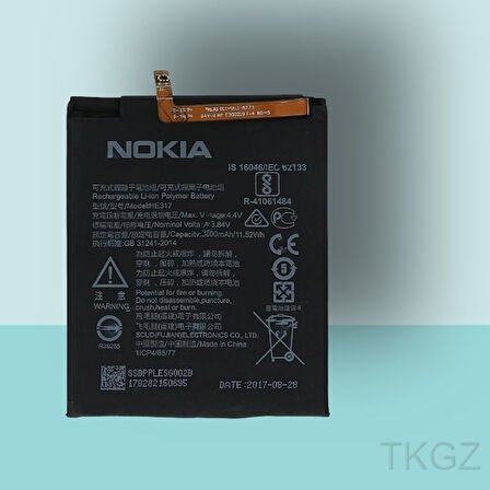 Tkgz - NOKIA  6 Batarya Pil Orijinal Sıfır