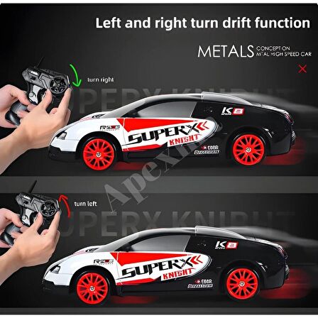 2.4GHz Uzaktan Kumandalı 4x4 1:24 Ölçek 15 Km Hız Yapan 3.7V Şarjlı Oyuncak Drift Aracı
