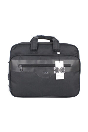 Case Club 2076 Büyük Körüklü 17,3 Inç Laptop Bölmeli El Omuz Çantası