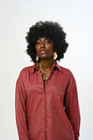 KADIN DÜZ RENK TEK CEPLİ GÖMLEK