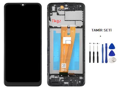 Samsung Galaxy A04  - SM-A045 Uyumlu Lcd Ekran Dokunmatik SERVİS Orijinali ÇITALI + TAMİR SETİ